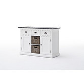 Balmoral Designs White Coastal Buffet with Baskets