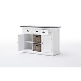 Balmoral Designs White Coastal Buffet with Baskets