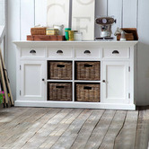 Balmoral Designs Large Coastal Buffet with 4 Baskets