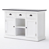 Balmoral Designs White Coastal Buffet with Baskets