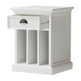 Balmoral Designs Halifax 1 Drawer and Vertical Shelves Bedside