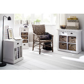 Balmoral Designs Halifax 1 Drawer and Vertical Shelves Bedside