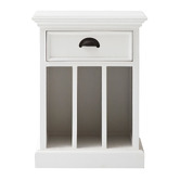 Balmoral Designs Halifax 1 Drawer and Vertical Shelves Bedside