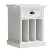 Balmoral Designs Halifax 1 Drawer and Vertical Shelves Bedside