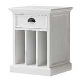 Balmoral Designs Halifax 1 Drawer and Vertical Shelves Bedside