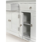 Balmoral Designs Lewis 4 Door 2 Drawer Buffet &amp; 6 Shelf Hutch