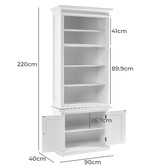 Balmoral Designs Halifax Slim Hutch Bookcase