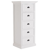 Balmoral Designs White Meharry 5 Drawer Chest