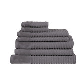 Chiswick Living Jenny Mclean Royal Excellency 7 Piece Bath Linen Set Charcoal