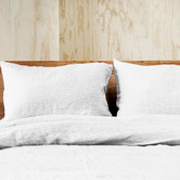 Chiswick Living White Doux Linen Quilt Cover Set