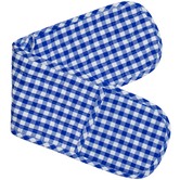 Chiswick Living Blue Gingham Double Oven Mitt