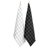 Chiswick Living 2 Piece Cambridge Waffle Cotton Tea Towel Set