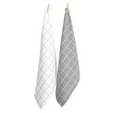 Chiswick Living 2 Piece Cambridge Waffle Cotton Tea Towel Set