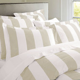 Chiswick Living Oxford Stripe Egyptian Cotton Quilt Cover Set