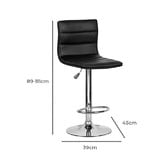Grafton Home Goods Candice Adjustable Faux Leather Barstool