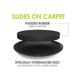 Slipstick 12.7cm Slipstick Carpet Floor Furniture Sliders