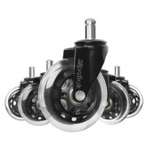 Slipstick Black Rollerblade Office Chair Wheels