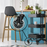 Slipstick Black Rollerblade Office Chair Wheels