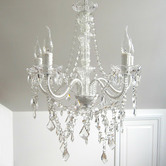 Lucca and Luna Devotion Glass Crystal 5 Light Chandelier