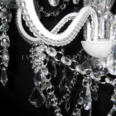 Lucca and Luna Devotion Glass Crystal 5 Light Chandelier