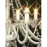 Lucca and Luna Cassie French Provincial 12 Arm Acrylic Chandelier