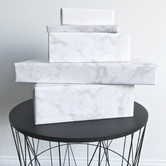Lucca and Luna White Marble Wrapping Paper