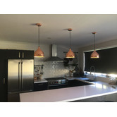 Lucca and Luna Nora Copper Hammered Pendant Light