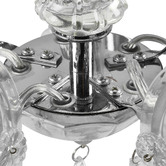 Lucca and Luna Grace Marie Therese 5 Light Chandelier Chrome