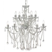 Lucca and Luna Allure Grace 12 Light Chrome Chandelier