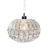 Lucca and Luna Lily 1 Light Pendant Clear Acrylic