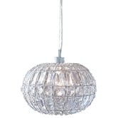 Lucca and Luna Lily 1 Light Pendant Clear Acrylic