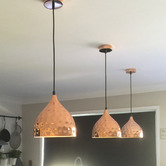 Lucca and Luna Nora Copper Hammered Pendant Light