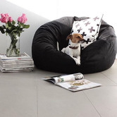 Lucca and Luna 104cm Pierre Velvet Beanbag Cover