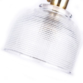 Lucca and Luna Emmie Brass &amp; Glass Vintage Pendant Light