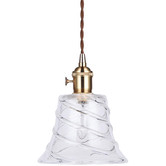 Lucca and Luna Gold Vintage-Style Belle Pendant Light
