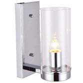 Lucca and Luna Camden Chrome Metal Wall Light