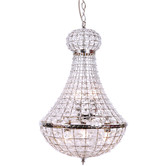 Lucca and Luna Elegant Palace Glass &amp; Metal Chandelier