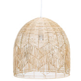 Lucca and Luna Amalfi Rattan Lace Pendant Light