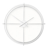 Lucca and Luna Lincoln Round Metal Wall Clock