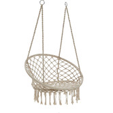 Lucca and Luna Madrid Macrame Cotton Hammock Chair