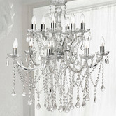 Lucca and Luna Allure Grace 12 Light Chrome Chandelier