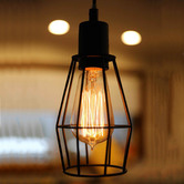 Lucca and Luna Wire Cage Industrial Pendant Light
