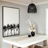 Lucca and Luna Amalfi Rattan Lace Pendant Light