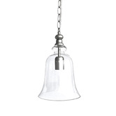Lucca and Luna Gracie Glass Bell Pendant Light
