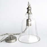 Lucca and Luna Gracie Glass Bell Pendant Light