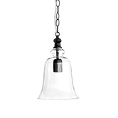 Lucca and Luna Gracie Glass Bell Pendant Light