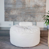 Lucca and Luna Grand Velvet Beanbag with Foam Filling