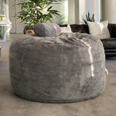 Lucca and Luna Grand Velvet Beanbag with Foam Filling