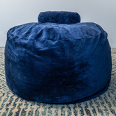Lucca and Luna Grand Velvet Beanbag with Foam Filling