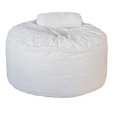 Lucca and Luna Grand Velvet Beanbag with Foam Filling